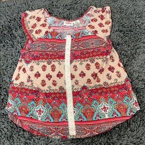 Daytrip colorful slightly cropped top